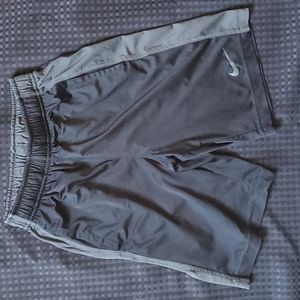 Nike, Dri-fit, black & gray polyester shorts, boys size small, with pockets